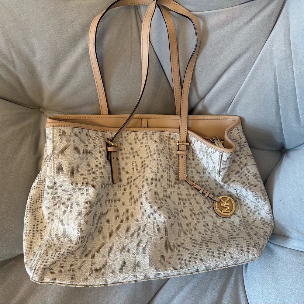 Michael Kors Beige Tote Bag